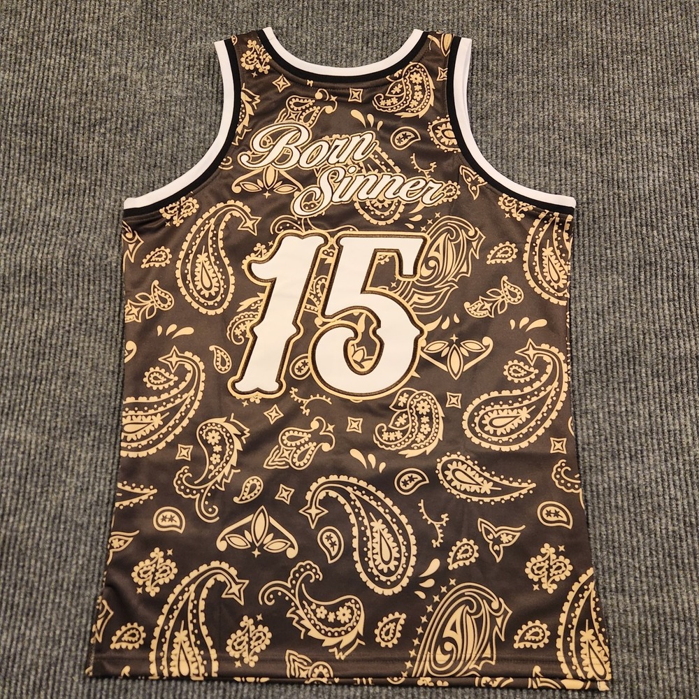 Dreamville Born Sinner Brown Headgear Classics BB Jersey -Large~Never Worn, NWOT - Picture 2 of 7